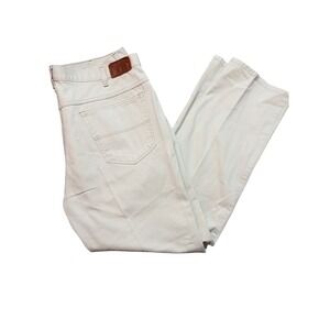 Bills Khakis Pants Mens 38 Off-White Cramerton Twill 5-Pocket Straight Leg USA